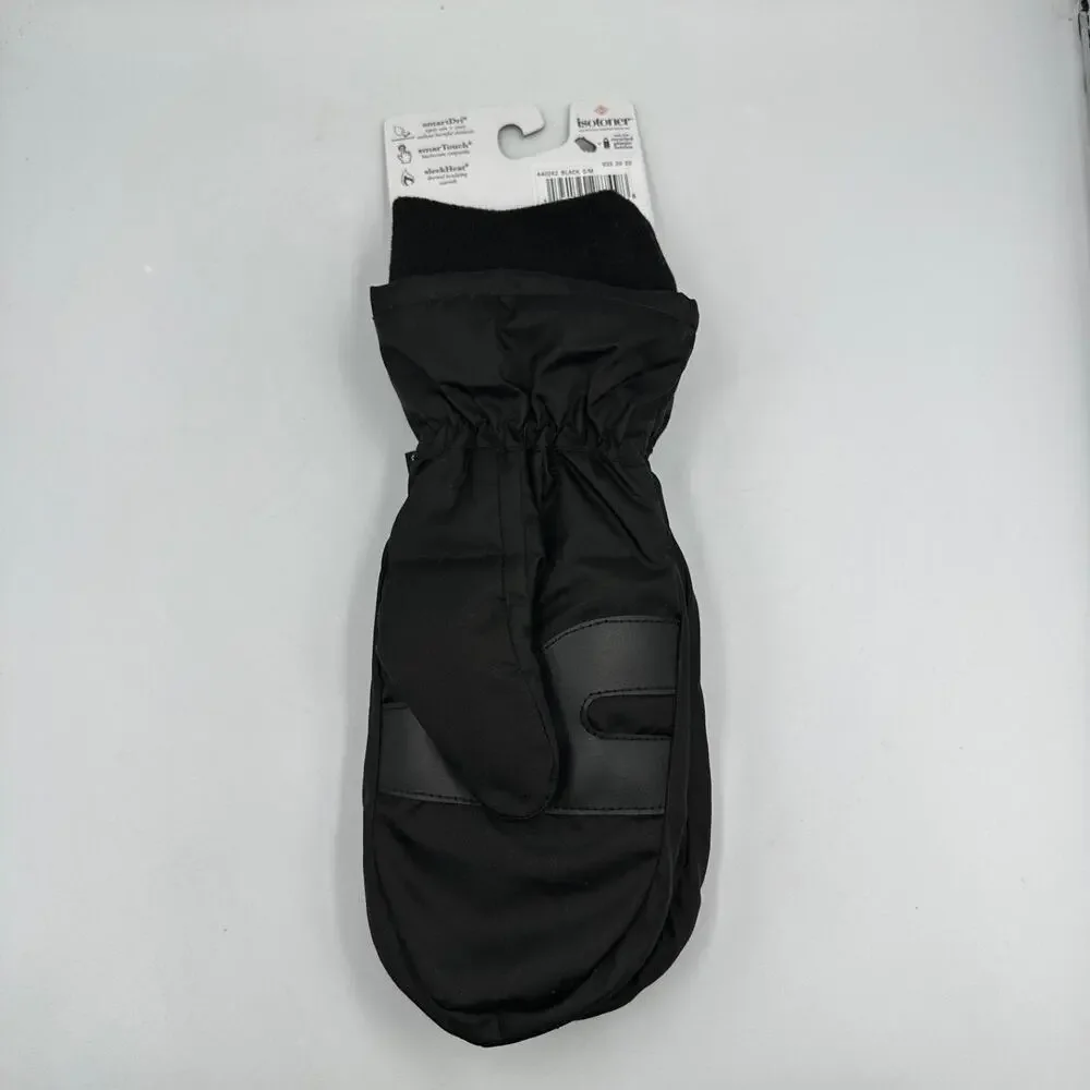 isotoner Mittens Gloves SmartDRI Smartouch Women's S/M NWT Black